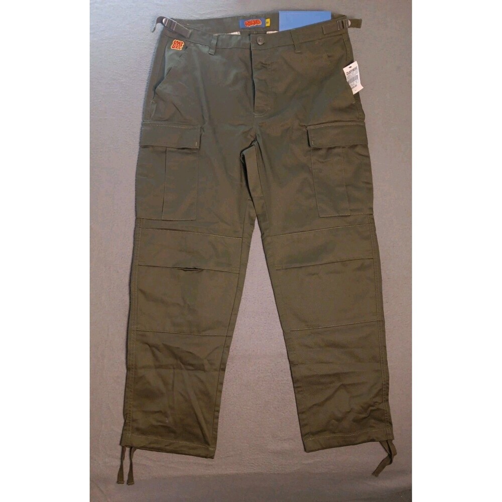 NEW Empyre loose fit relax cargo Pant Men's 32x29 Green Button Fly - Picture 1 of 14